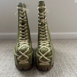 Corset Sage Lace-Up Platform Boots